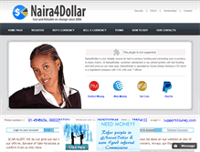 Tablet Screenshot of naira4dollar.com